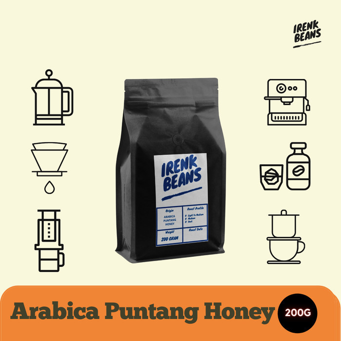 

[Coffee New] Kopi Arabika Puntang Honey 200g Biji Bubuk - BIJI KOPI