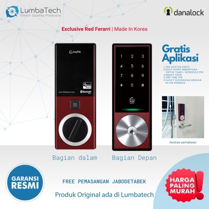 

KeyWe PROMO Kunci Pintu Digital Door Lock | GKW 2000D