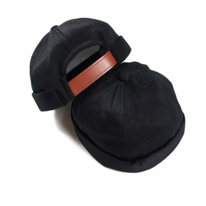 Topi Peci Anak Songkok Anak Miki Hat Kopiah Bulat Anak Muslim Lakilaki - Miki Black
