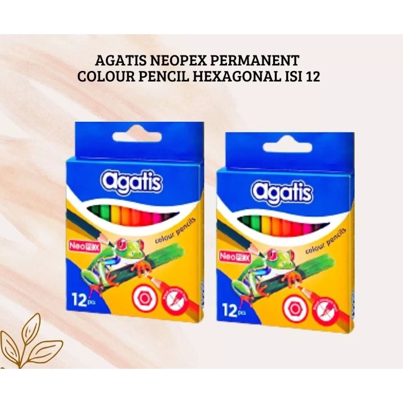 

AGATIS NEOPEX PERMANENT COLOR PENCIL HEXAGONAL C12 HALF/PENSIL WARNA