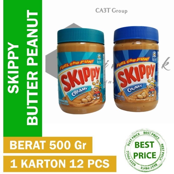 

SLK Selai Kacang Skippy Chunky Creamy Peanut Butter 500Gr Murah Meriah!!! - CREAMY