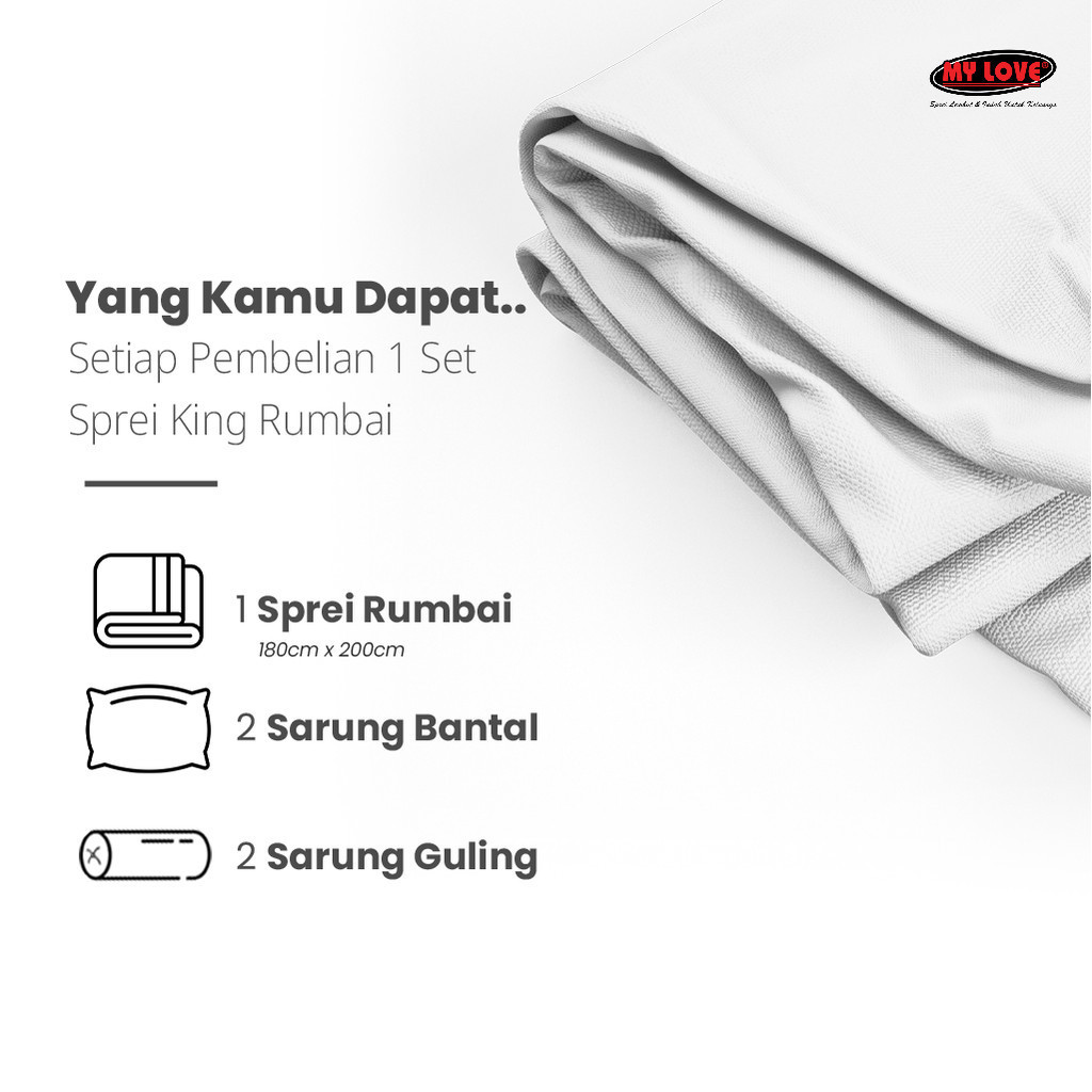 ALL NEW MY LOVE Sprei King Rumbai 180x200 Sydney