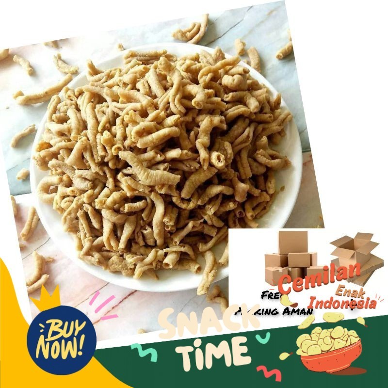

PROMO SPESIAL KRIPIK // KERIPIK USUS AYAM HOMEMADE 1KG ORIGINAL