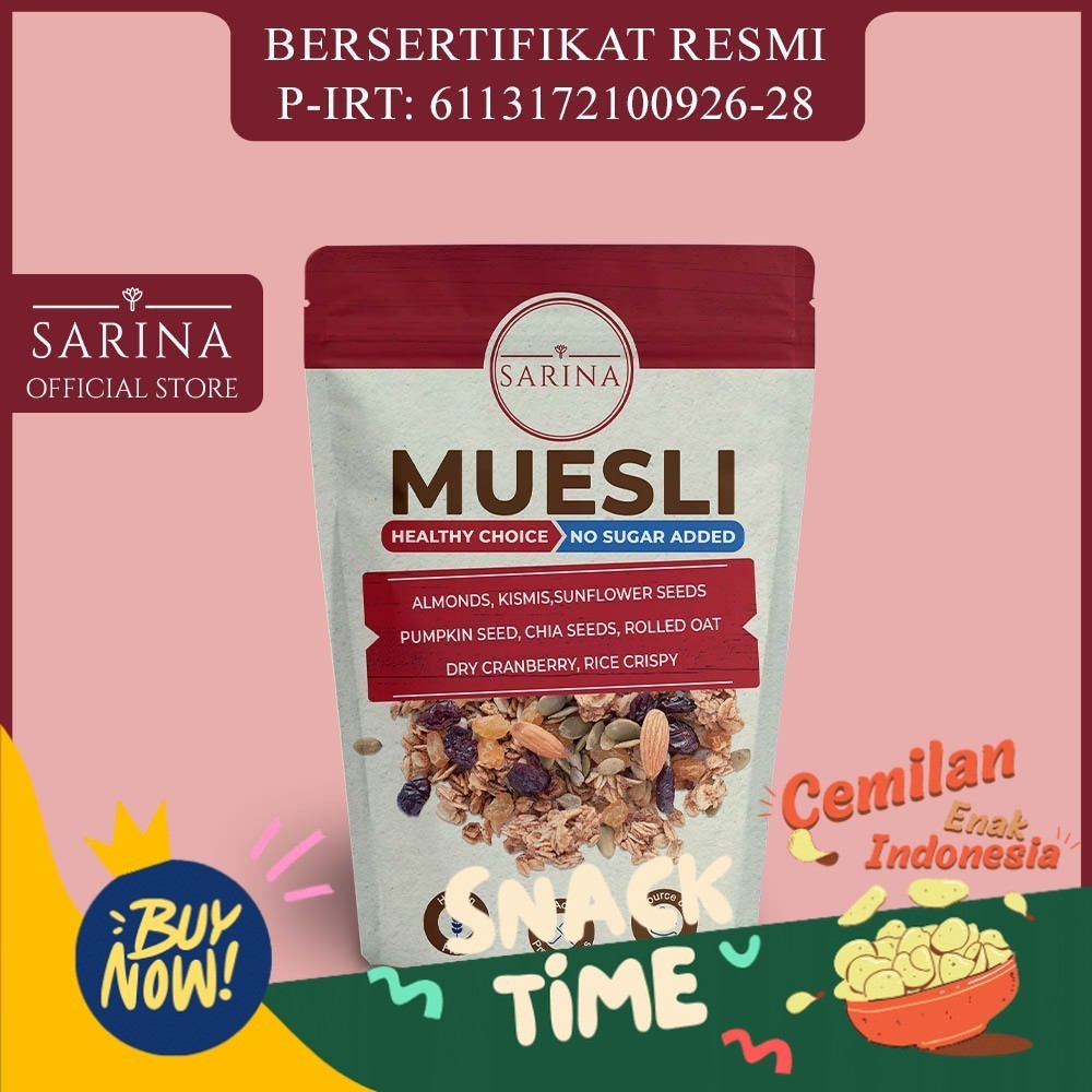 

Special Diskon Muesli Fruit seed 1kg Sarina Sereal Premium Makanan Ringan dan Sarapan Diet Sehat