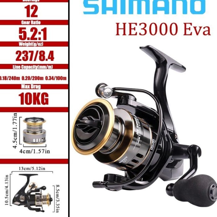 New Reel SHIMANO rel pancing reel 500-7000 shimano Pancing 1 set alat - 3000 HE BISA COD