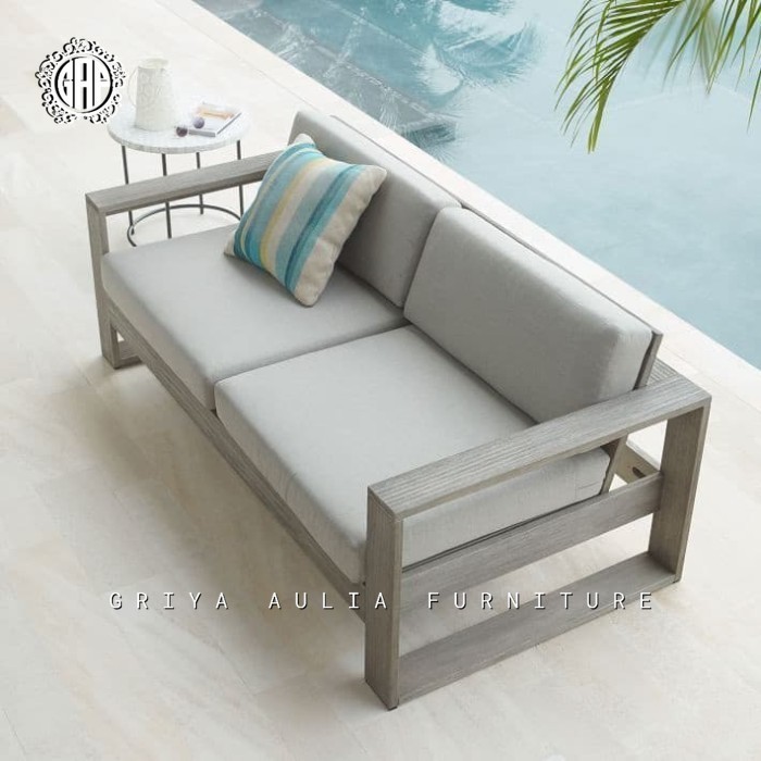 Kursi tamu sofa terbaru kayu jati sofabed minimalis modern