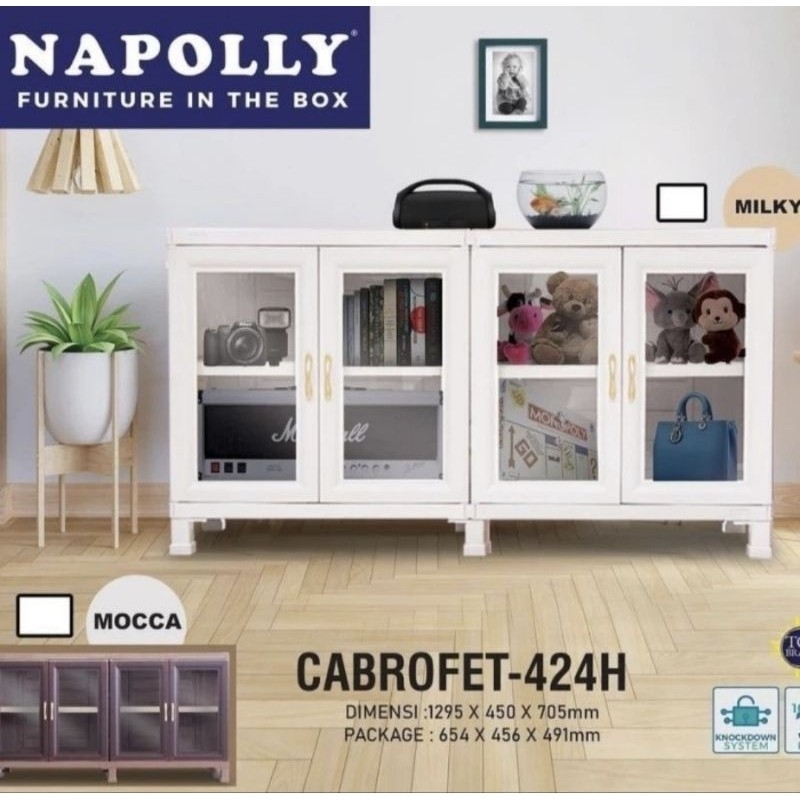 Lemari Plastik Lemari Hias Napolly CABROFET 424 Lemari Pajang