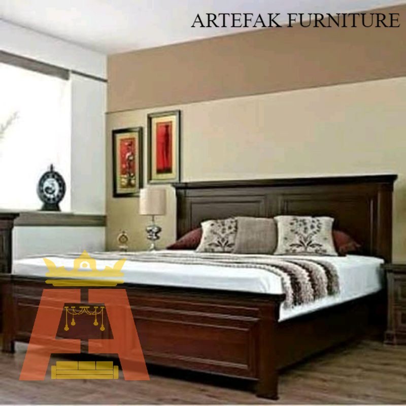 Artefak Furniture Dipan minimalis kayu jati /  ranjang jati Jepara / furniture Jepara