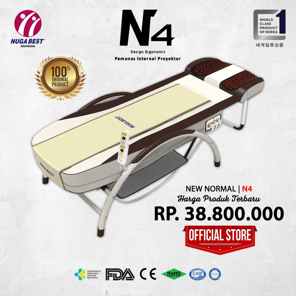promo Alat terapi Nugabest  |  N4 Internal Heating Projector Nuga Best (Kasur Terapi Pijat) Made in 