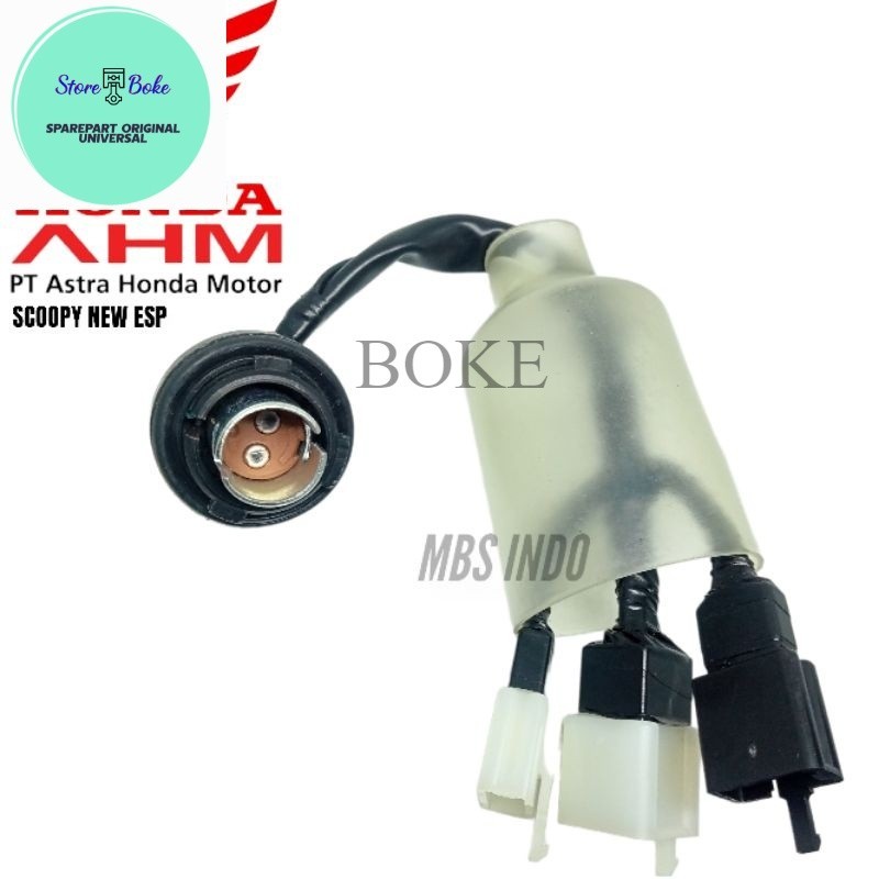 SOCKET BACK LIGHT STOPLAMP HONDA SCOOPY NEW ESP / SOKET PENYAMBUNG KABEL LAMPU BLAKANG HONDA SCOOPY 