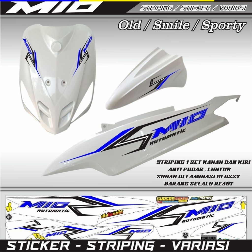 COD / STIKER MIO SPORTY STRIPING MOTOR MIO SMILE MIO SPORTI STIKER VARIASI VARIASI MOTOR