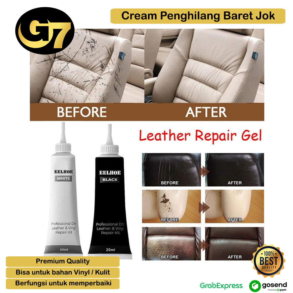 Krim Jok Kulit Mobil Sofa Perbaikan Cat Reparasi Sofa Vinyl Dempul Filler Repair Kulit Retak Robek P