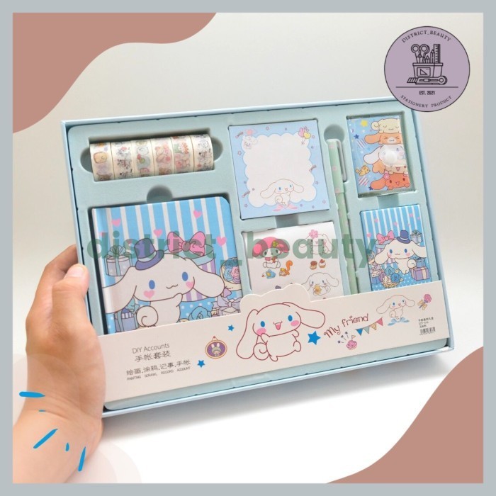 

[Sale Murah]_Limited Edition JURNAL 7 IN 1 KUROMI SET ALAT TULIS JURNAL TERLENGKAP MOTIF CINNAMOROL - CINNAMOROL