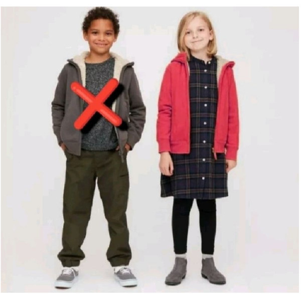 JAKET UNIQLO RED ANAK LAKI / PEREMPUAN UNISEX