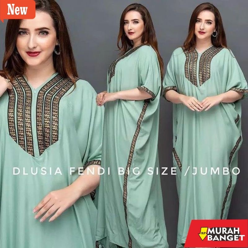 BAJU TIMUR TENGAH UNTUK LEBARAN- Daster Arab Jumbo Gamis Arab Jumbo Daster Jumbo XXXL Dlusia Fendi J