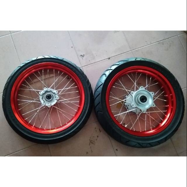 TERMURAH RODA SET VELG SET VELAH SUPERMOTO HONDA CRF 150 L MURAH