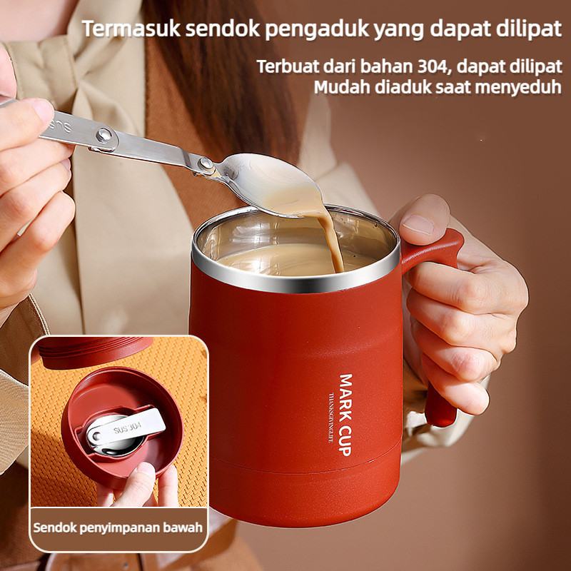 

Ukf5Pc6F4H (Kuliner.Kita) Mug Kopi Tahan Panas Office Cup Tumbler Mug Coffee Mug Stenlist 304 Anti