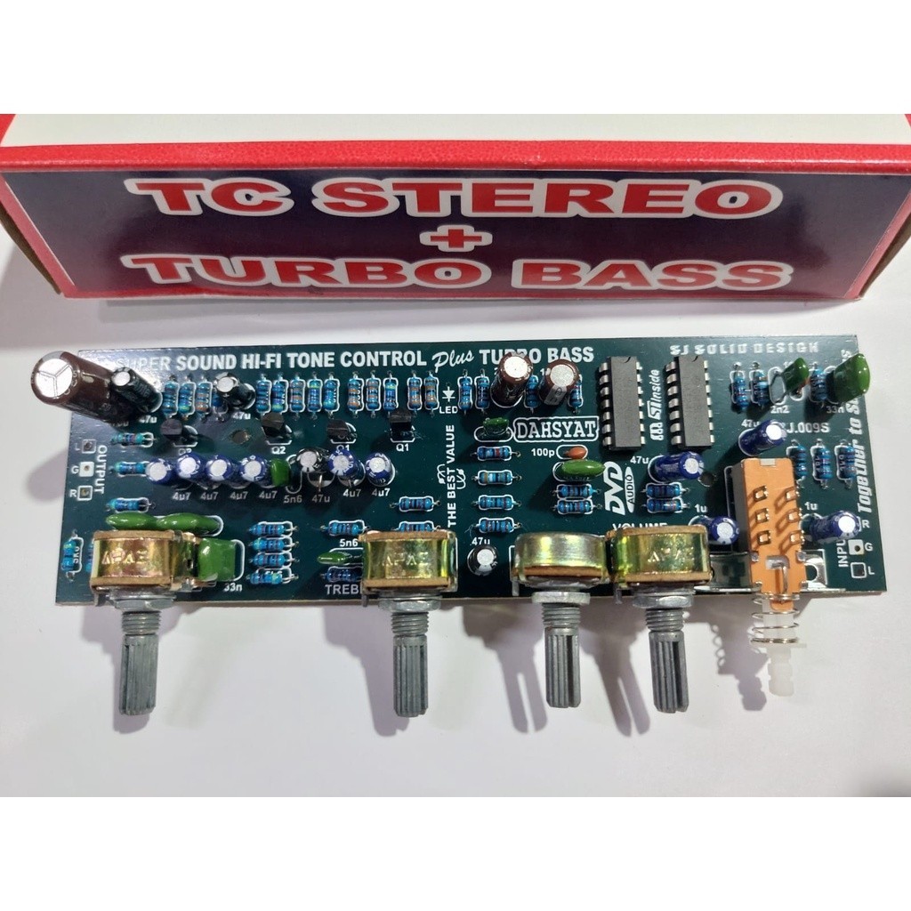 Spro1 KIT TONE CONTROL STEREO PLUS TURBO BASS DC 12V