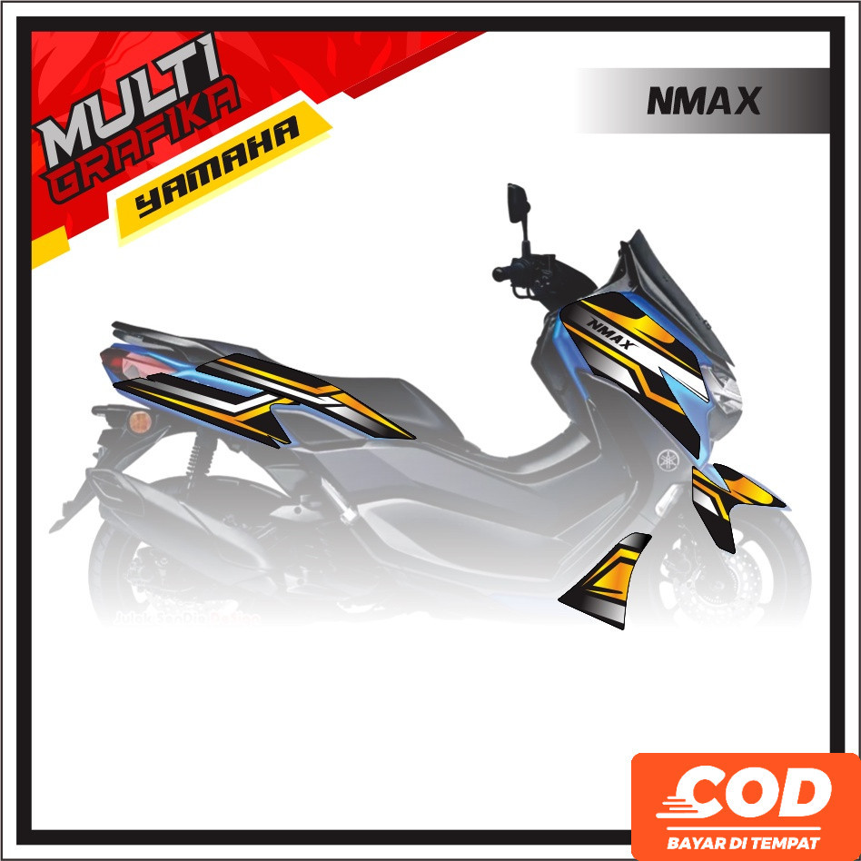 Stiker Striping Decal Variasi Aksesoris Emblem Motor YAMAHA NMAX 155 All NEW 2021 2022 2020 ABS