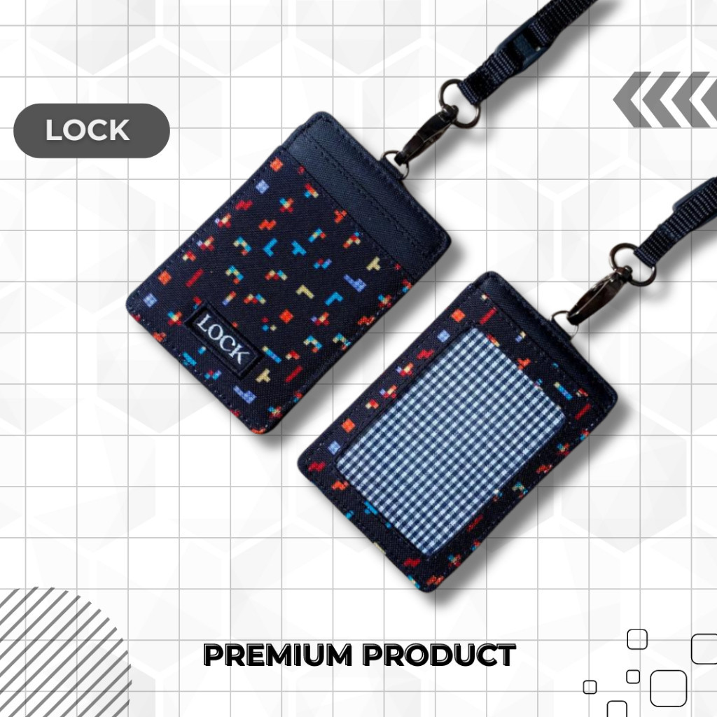 

Lanyard ID Card Holder Name Tag Kantor Lucu Aesthetic Custom ZS31