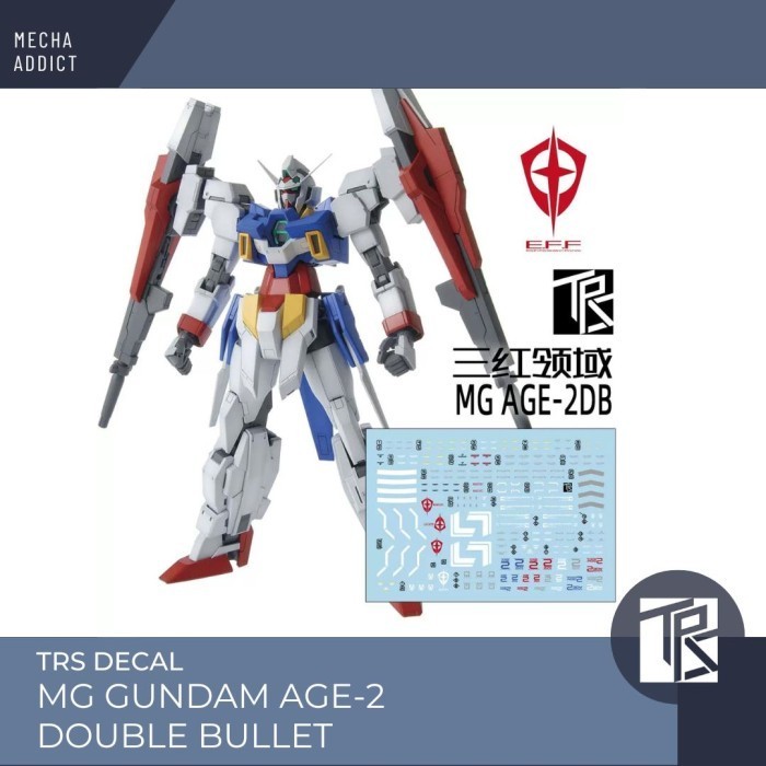 Water Slide Decal MG Gundam AGE 2 Double Bullet by TRS