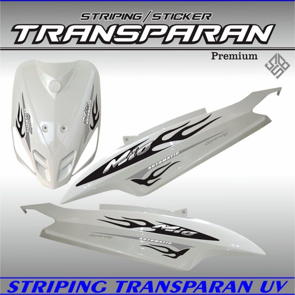 STRIPING TRANSPARAN / Striping Mio Sporty - Sticker Yamaha Mio Sporty Variasi Transparan VARIASI