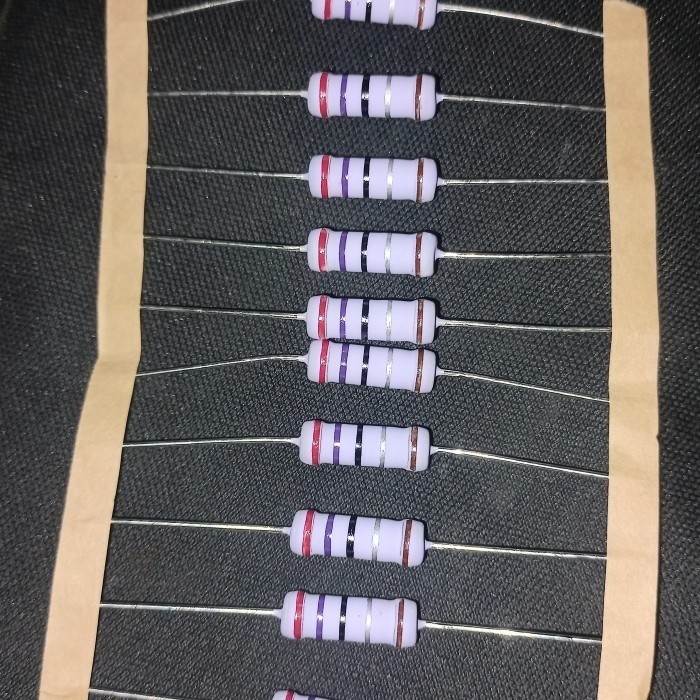 resistor 2R7 3w metal original japan 2,7R 2.7ohm 3 watt w 3watt 3wat F Fajar elektro 2