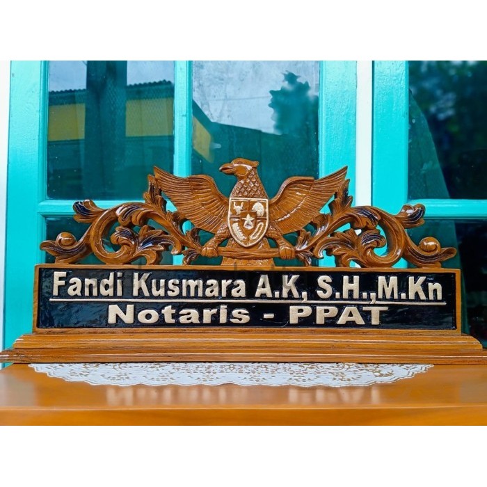

PAPAN NAMA LOGGO GARUDA SH5321