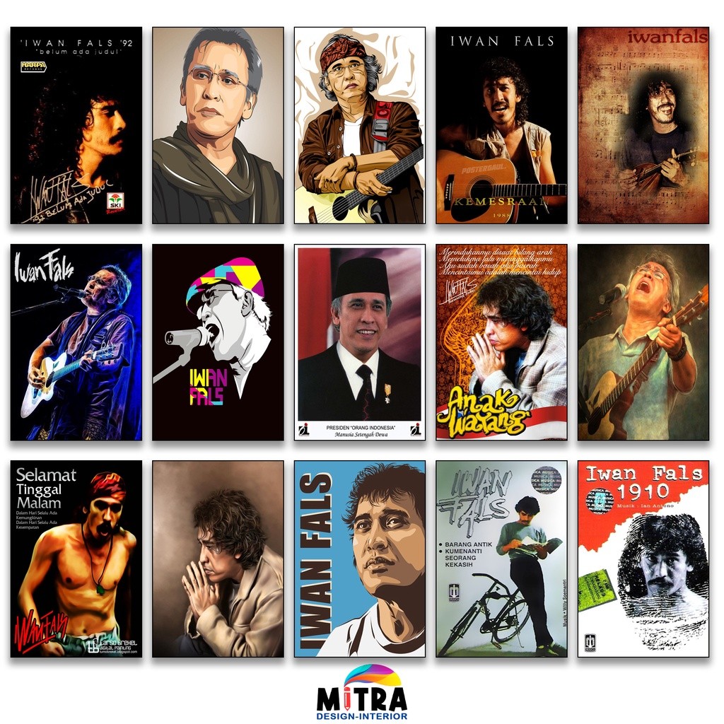 iwan fals - pajangan dinding dekorasi dinding poster iwan fals orang indonesia walldecor pajangan ka