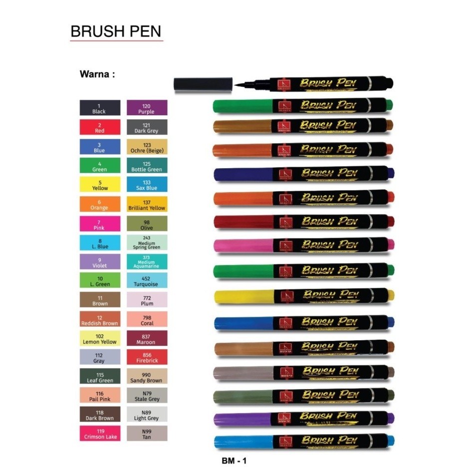 

Snowman Brush Pen BM-1 - Spidol Kaligrafi Brushpen Snowman BM-1 Part 2