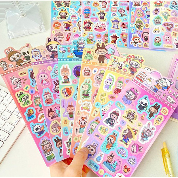 

HFM - Stiker blink labubu capybara lucu
