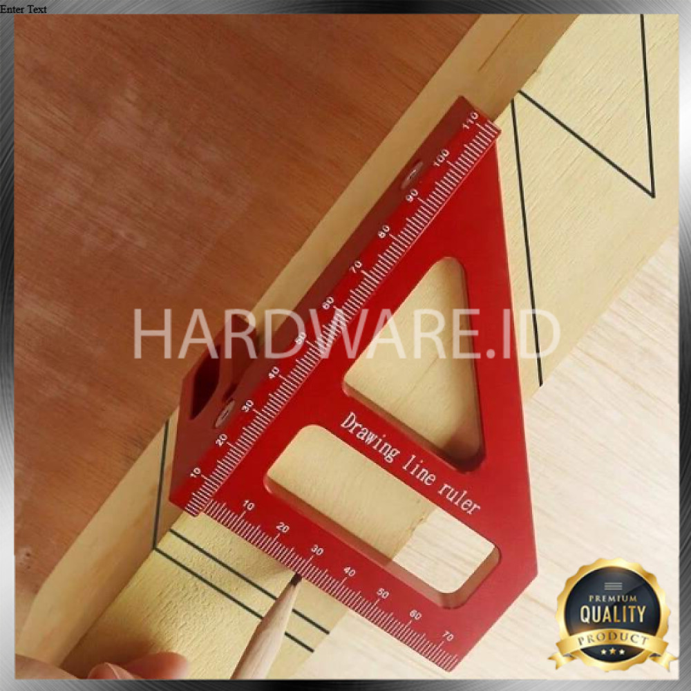 

(HI) Penggaris Siku Segitiga Tukang Multifungsi Siku Multi-Angle Woodworking Ruler