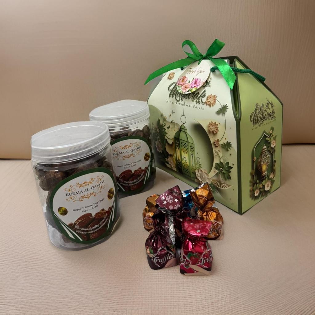

Hampers Ramadhan Idul Fitri Kekinian Unik Murah Keren / Hampers Ramdhan/Parcel Ramadhan 2025 isi Kurma & Coklat