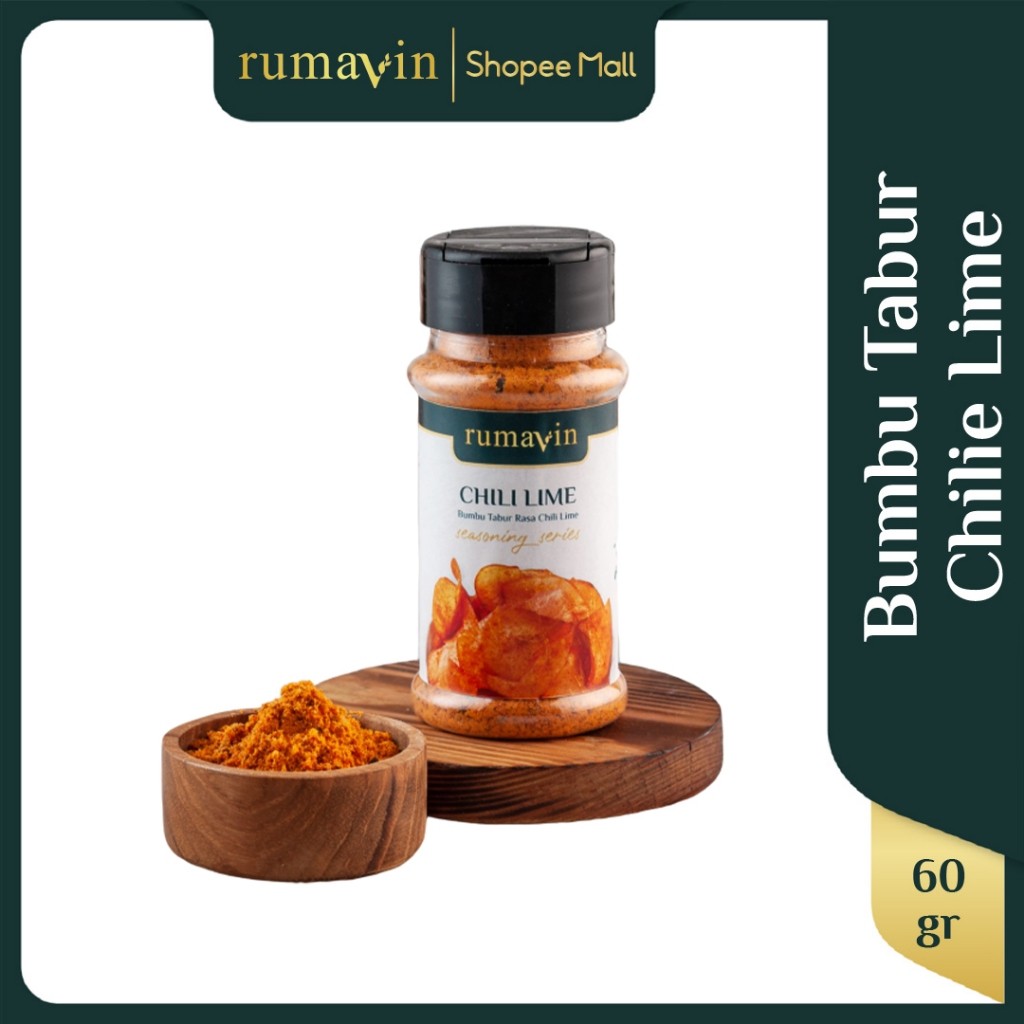 

Rumavin - Premium Bumbu Tabur Chili Lime Botol 60gr