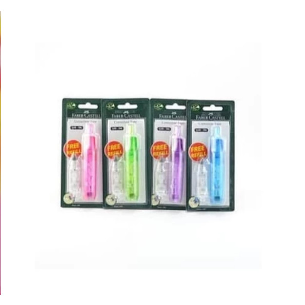 

Correction Tape QJR 506+1 Refill Faber Castel Blue - Pink - Correction + Refill Faber Castel