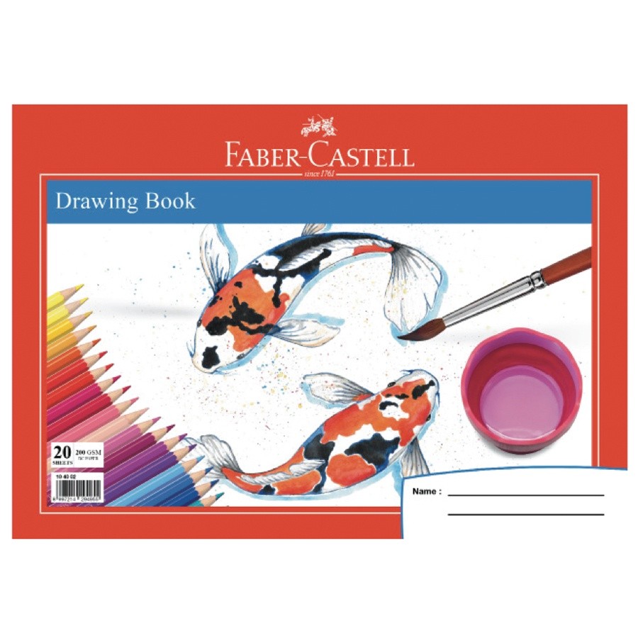 

BUKU GAMBAR/DRAWING BOOK A4 FISH FABER CASTELL 104002 621259306
