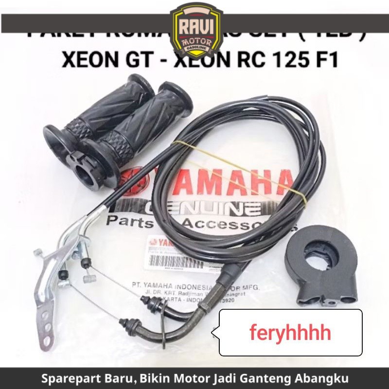 paket kabel gas + rumah gas + handgrip xeon rc / xeon gt 125