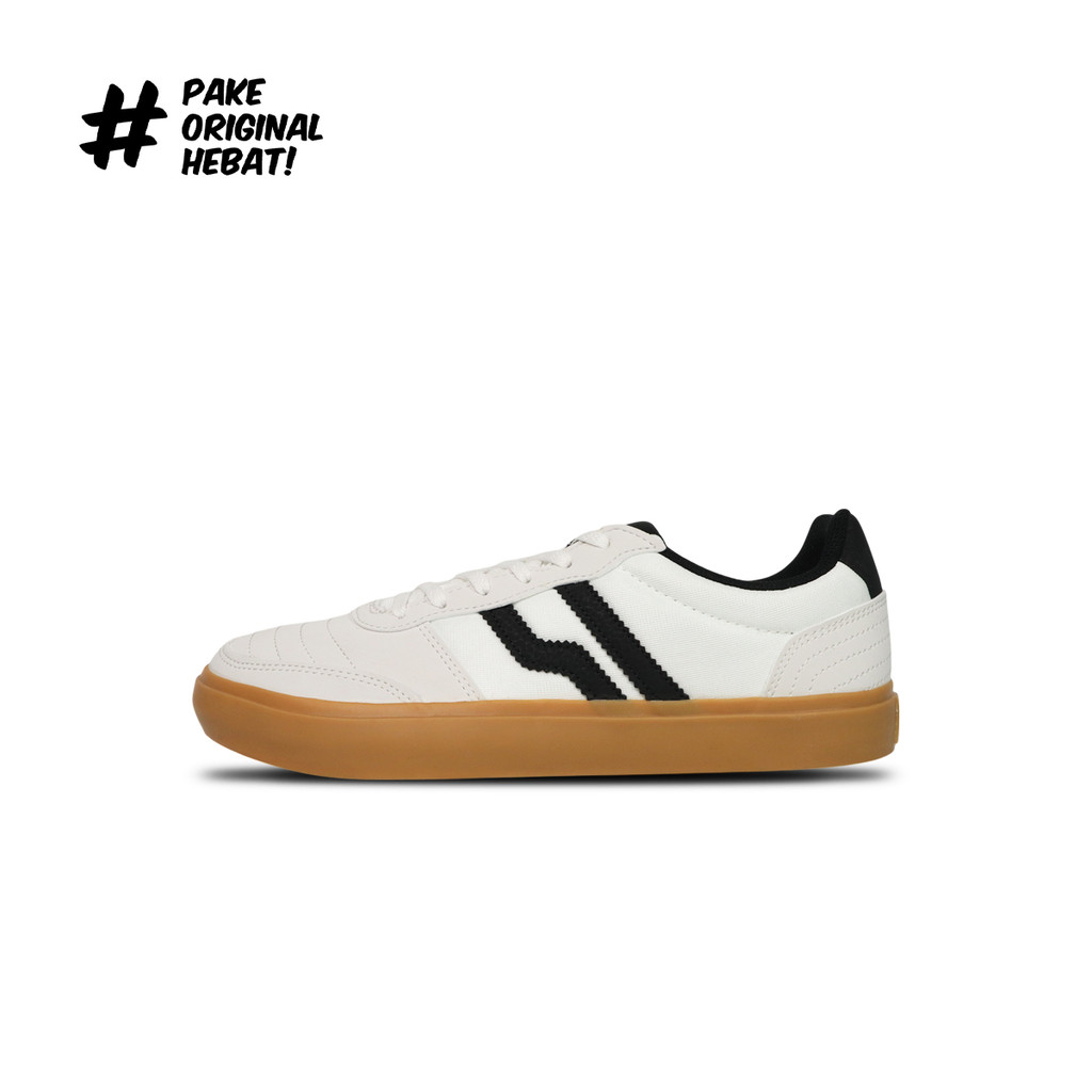 Sepatu Sneakers Piero Alaska - White/Gum/Black