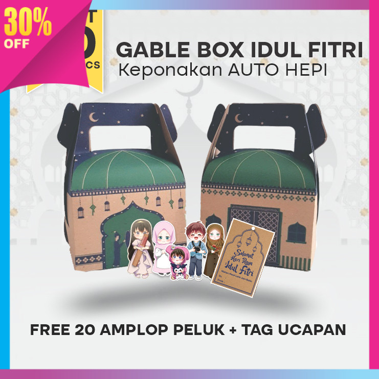 

TERMURAH KADO HAMPERS KEREN KEKINIAN / Gable Box Lebaran Isi 20 Pcs / Box Hampers Idul Fitri / Parcel Hari Raya Prinperpack