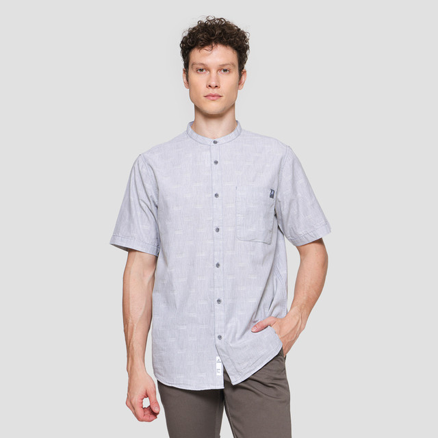 Lois Motif Kotak Kemeja Koko Pria 120314820