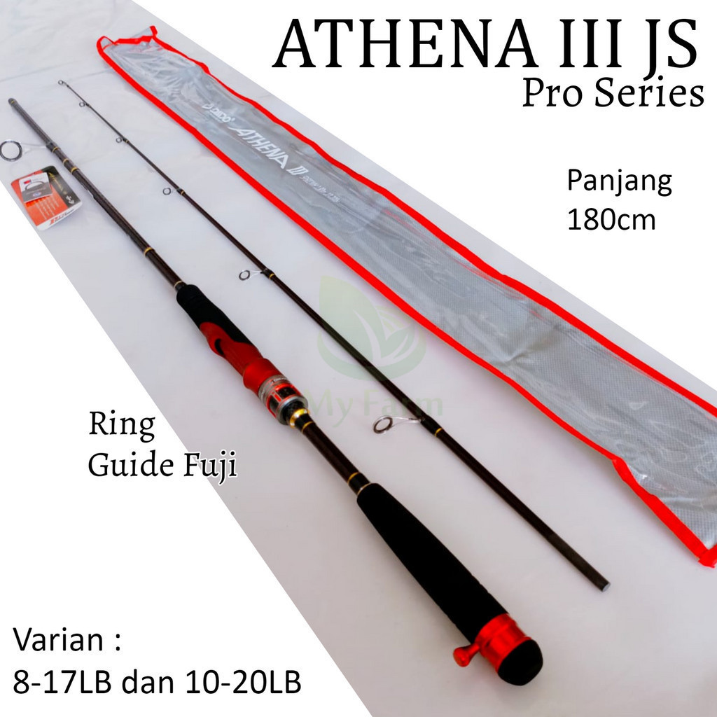 Daido Athena III 3 Pro Series 165cm 180cm 6-14lb 8-17lb 10-20lb Joran Casting Action Medium Bahan Ca