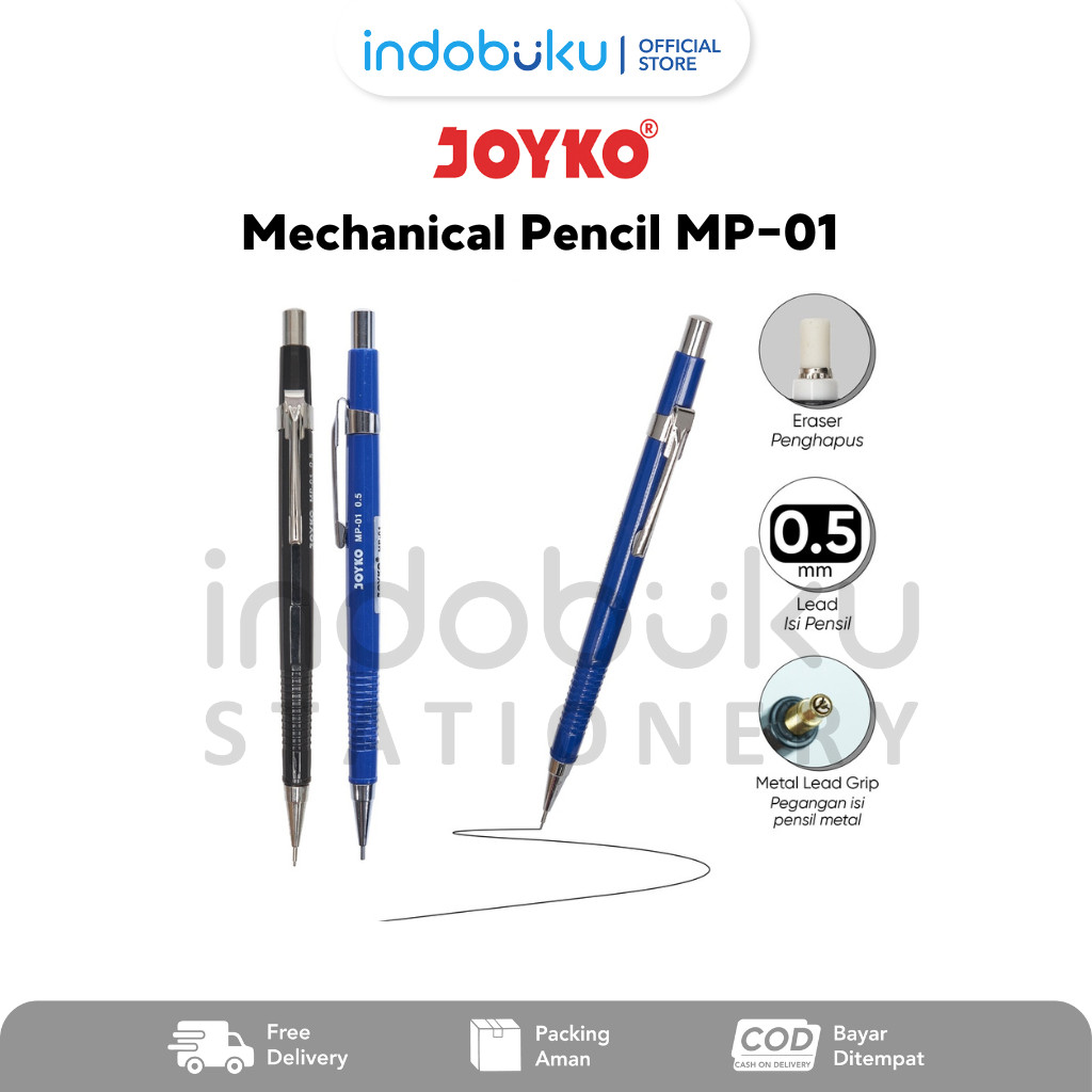 

Mechanical Pencil Joyko Pensil Mekanik Joyko 0.5 mm MP-01