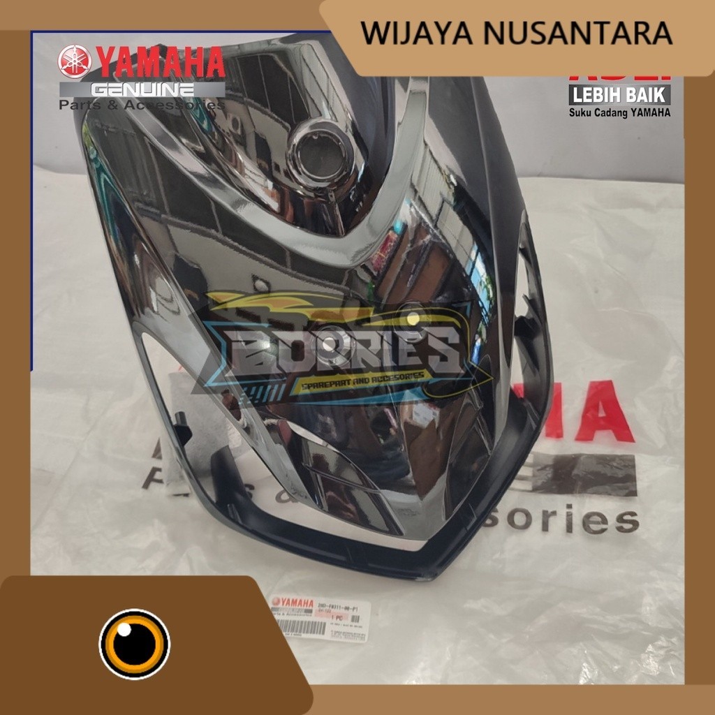 TAMENG DASI DEPAN YAMAHA MIO SMILE WARNA HITAM ORIGINAL 28D-F8311-00-P1