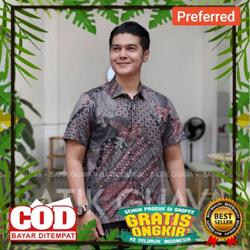 Batik Couple - Baju Batik Couple - Gamis Batik Couple Kemeja M L XL XXL standar jumbo// BATIK MODEL 