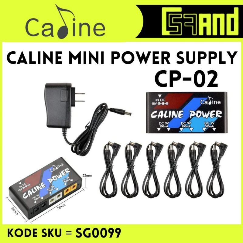 Caline CP02 CP-02 Power Supply Mini Power Supply Pedal Efek Effect CP02