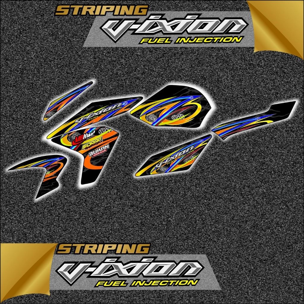 Stiker striping variasi vixion new  stiker variasi keren elegan motor vixion terlaris dan termurah