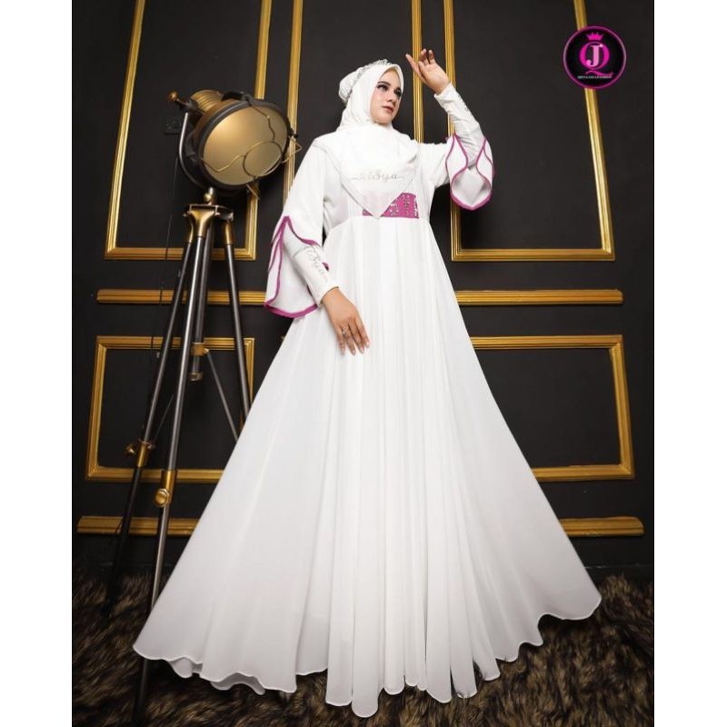 Ready Arabian Series Original by Qisyajaya trevana terbaru bisa COD gamis mewah gamis murah lebaran 