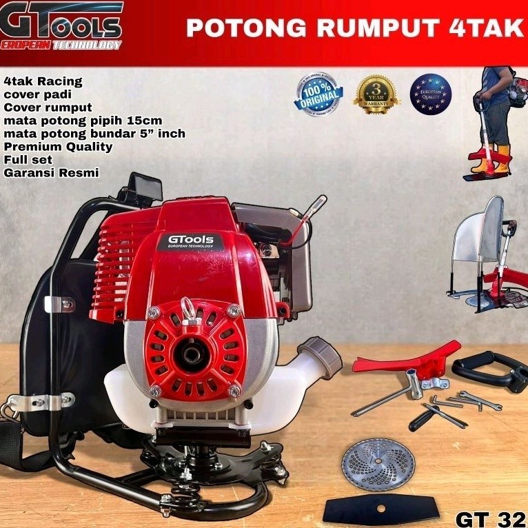 Mesin potong rumput dan padi 4tak mod HONDA  brush cutter gendong
