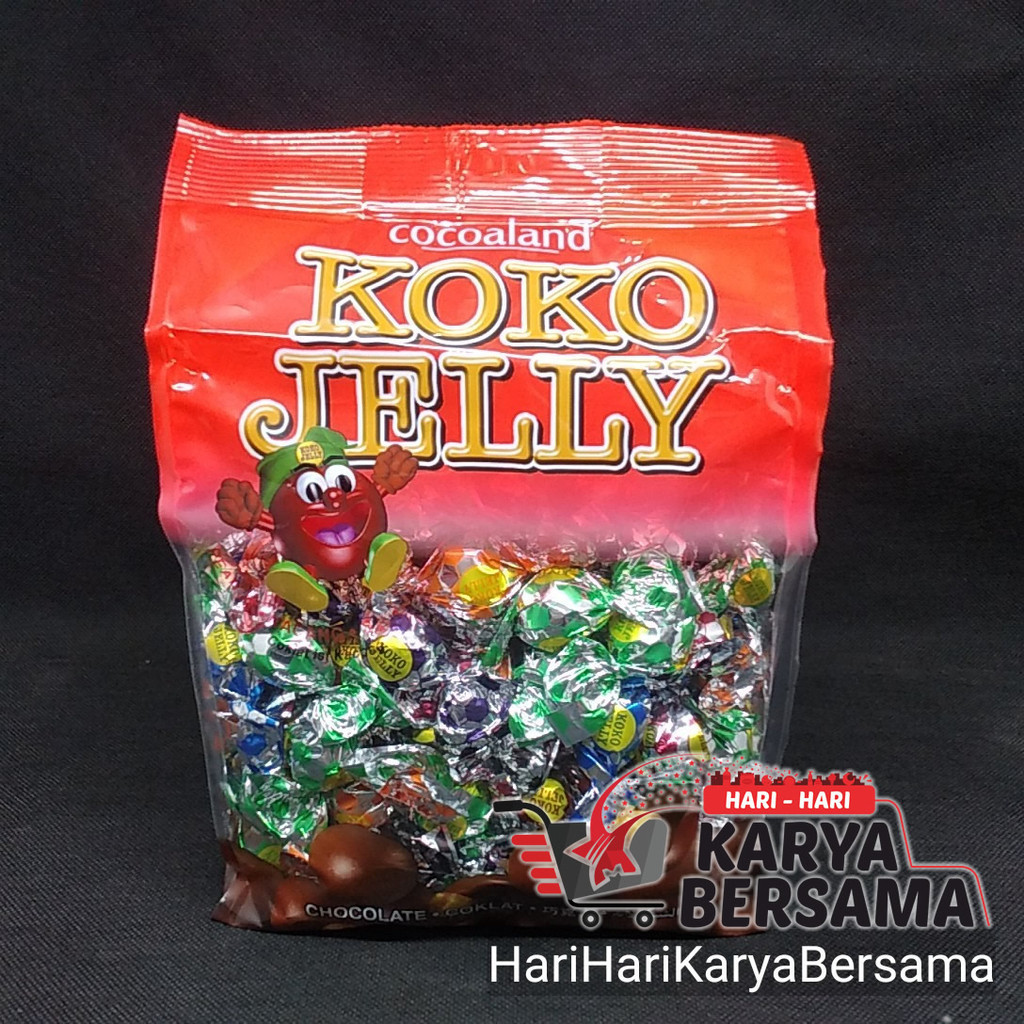 

COCOALAND KOKO JELLY PEANUT COKELAT ISI KACANG 750GR