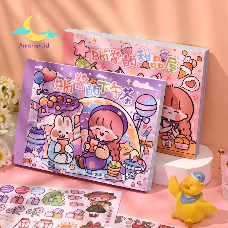 

AMANAH.ID - Stiker Buku Akhican Cute / Stiker Cute / Stiker Buku lucu akichan